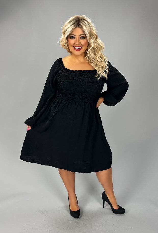 22 SLS-A {Stormy Night} Black Smoked Dress PLUS SIZE 1X 2X 3X