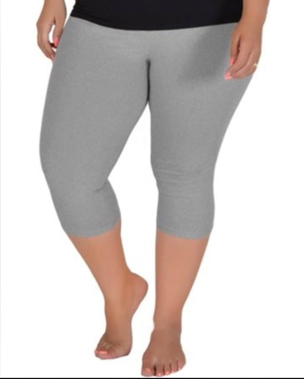 LEG-F {Simplifying Life} Heather Gray Buttersoft Capri Leggings