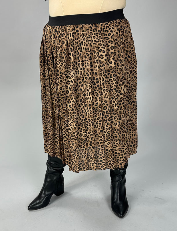 BT-A  M-109 "CHARTER CLUB" Leopard Skirt RETAIL $99.50!! PLUS SIZE 1X 2X 3X