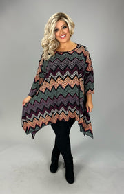 29 PQ {You Deserve It All} Wine Zig Zag Asymmetrical Top EXTENDED PLUS SIZE 3X 4X 5X