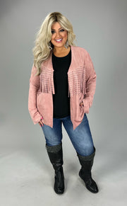 SALE!! 27 OT {Nothing Like Me} VOCAL Pink Faux Suede Jacket w/Studded Fringe PLUS SIZE XL 2X 3X