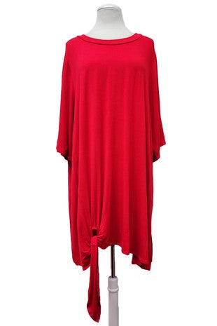 31 SSS {Running Hot} Candy Apple Red Tie Hem Top EXTENDED PLUS SIZE 4X 5X 6X