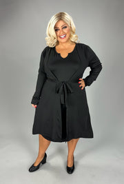 24 SET {Front Page Fashion} Black Tank Dress & Cardigan EXTENDED PLUS SIZE 4X