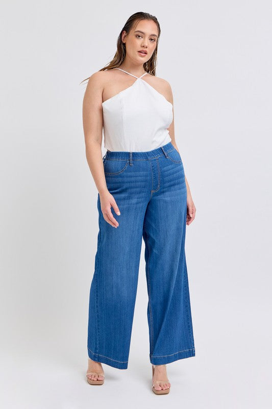 BT {Judy Blue} Medium Blue High Waisted Jeggings