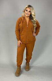 28 SET-F  {Go The Distance} Camel Jogging Set PLUS SIZE 1X 2X 3X