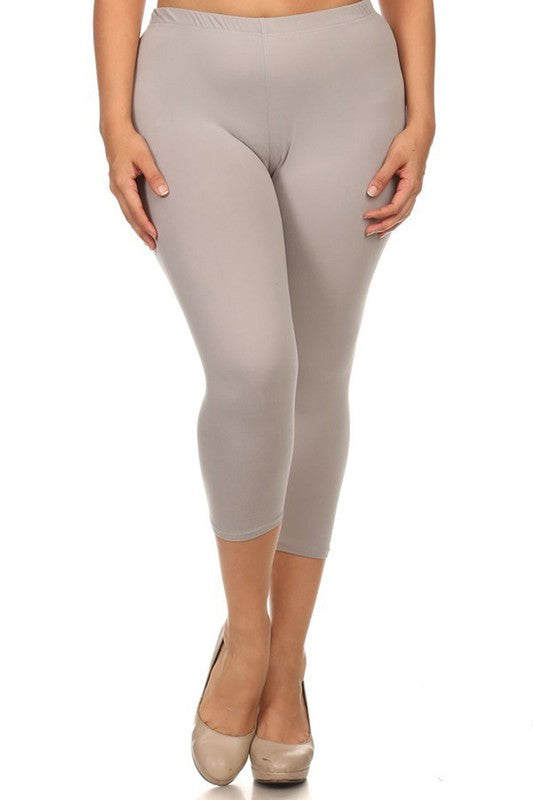 LEG- {Simplifying Life} Light Grey Buttersoft Capri Leggings