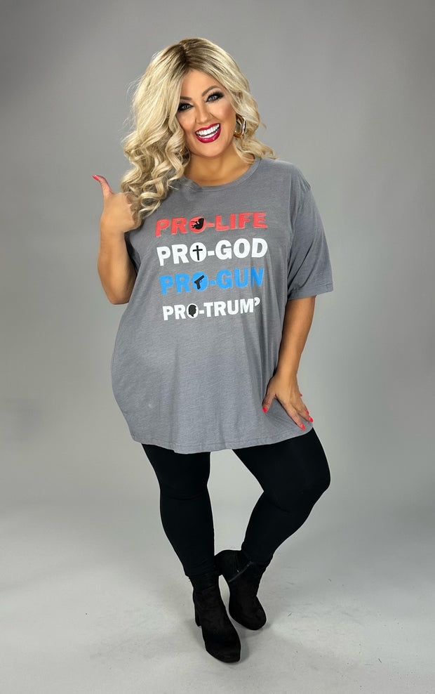 SALE!! GT {Pro-Trump} Grey Graphic Tee