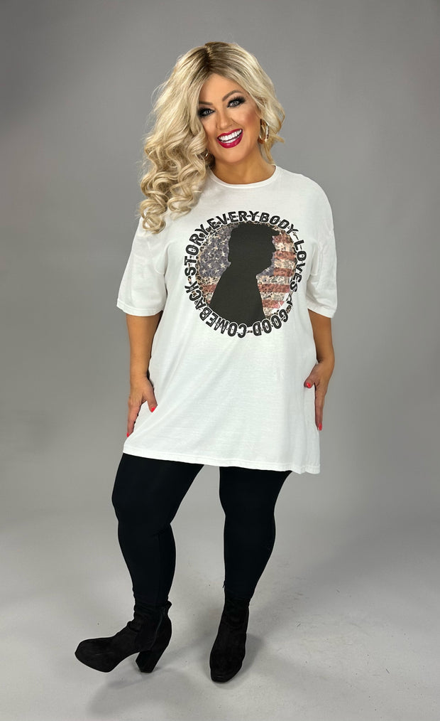 SALE!! GT {Trump Come Back Story} Ivory Graphic Tee