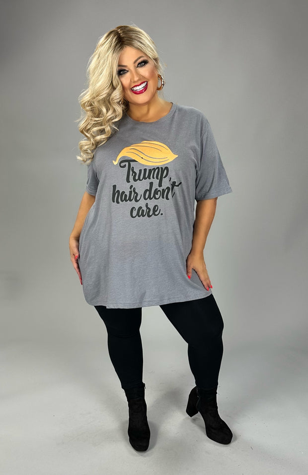 SALE!! GT {Trump Hair} Grey Graphic Tee