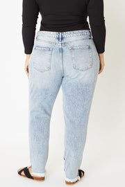 SALE!! LEG-31   {KanCan} Med. Blue Acid Washed Distressed Jeans EXTENDED PLUS SIZE 16 18 20 22