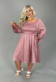 37 SQ-A {Party Dreams} Rose Smocked Dress PLUS SIZE 1X 2X 3X