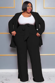 20 SET {Downtown Dazzle} Black Lapel Blazer Pants Set EXTENDED PLUS SIZE 4X