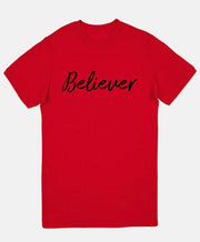 SALE!! 48 GT {Believer} RED Graphic Tee PLUS SIZE 1X 2X 3X