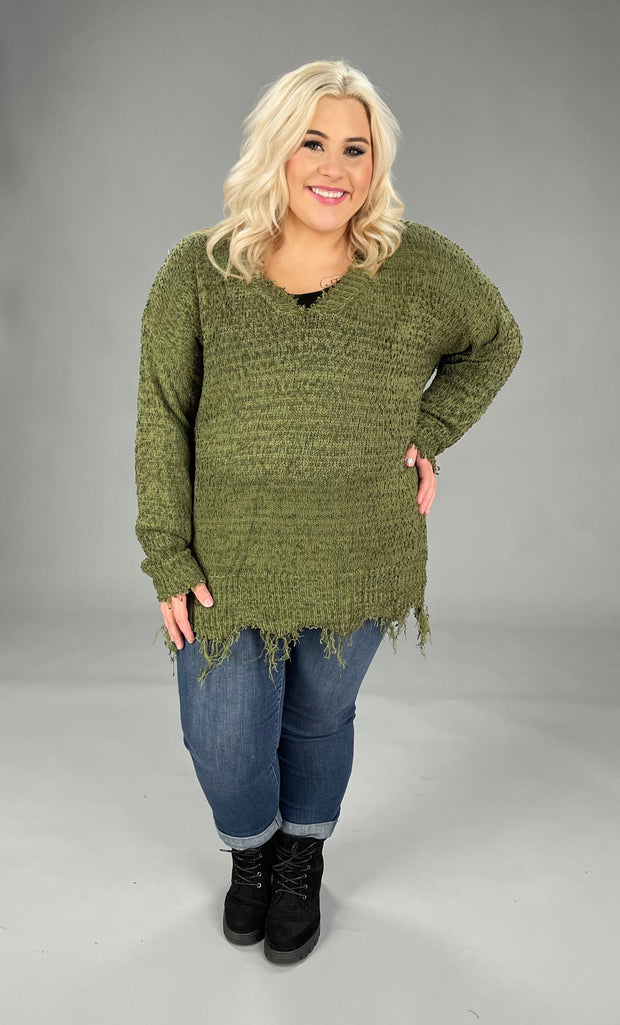 SALE! 41 SLS-A  {Life of Luxury} "UMGEE" Green Sweater PLUS SIZE XL 1X 2X