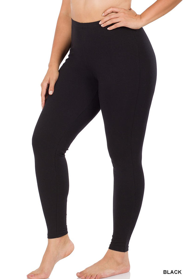 LEG-8 {Against All Odds} Black Full Length Leggings