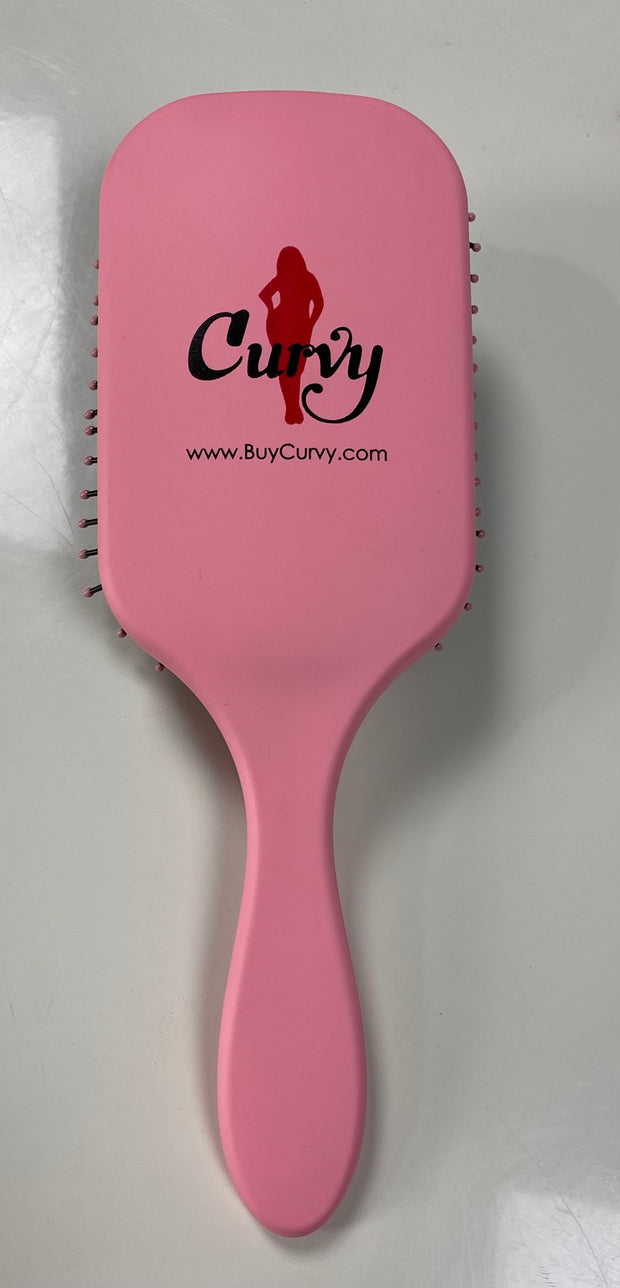 ACCESSORIES {Curvy Brush} Pink Detangler Paddle Brush