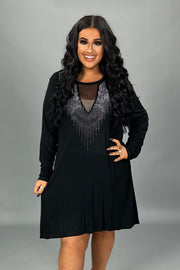 26 SD {Just For Now} VOCAL Black Studded Dress PLUS SIZE XL 2X 3X