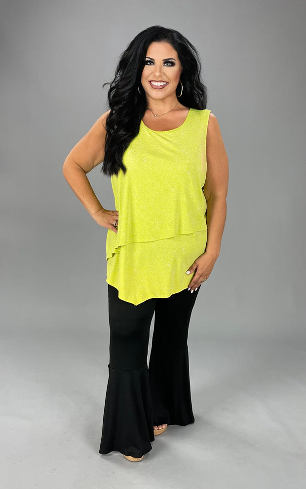 SALE!! SV-A/M-109 {Alfani} Green Print Overlay Top Retail $65.50