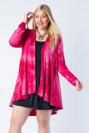 36 OT {See Me Clearly} VOCAL Raspberry Cardigan w/Studs PLUS SIZE XL 2X 3X