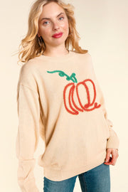 20 GT {Pumpkin Swirl} Bone Sweater w/Pumpkin PLUS SIZE 1X 2X 3X