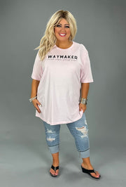 69 GT-L {Waymaker} Pink/Black Print Graphic Tee PLUS SIZE 2X 3X