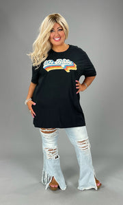 SALE!! 22 GT-T {60's Baby} Heather Black Graphic Tee PLUS SIZE 2X 3X