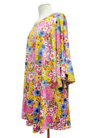 SALE!! 23 PSS {Lost In The Beauty} Pink/Multi-Color Floral Top EXTENDED PLUS SIZE 4X 5X 6X (Size Up 1 Size)