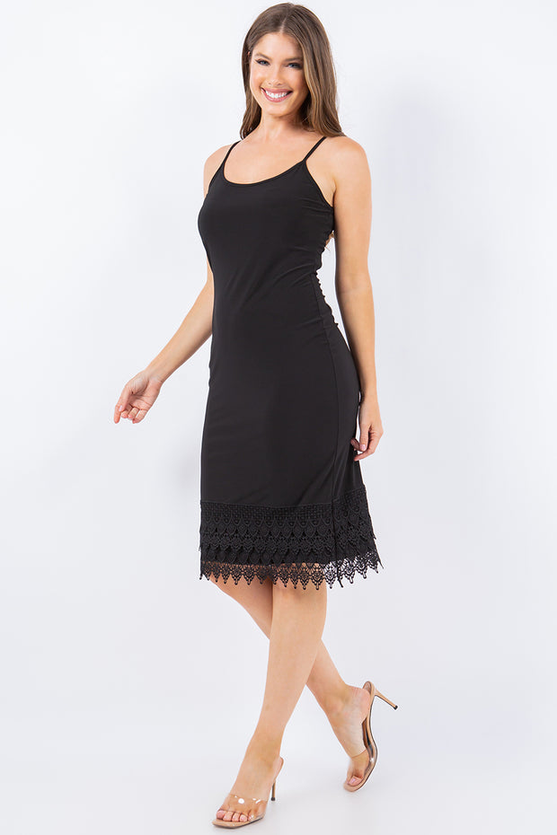 SALE!! LD-Q {Classic Extender} Black Midi Dress Extender PLUS SIZE 1X 2X 3X