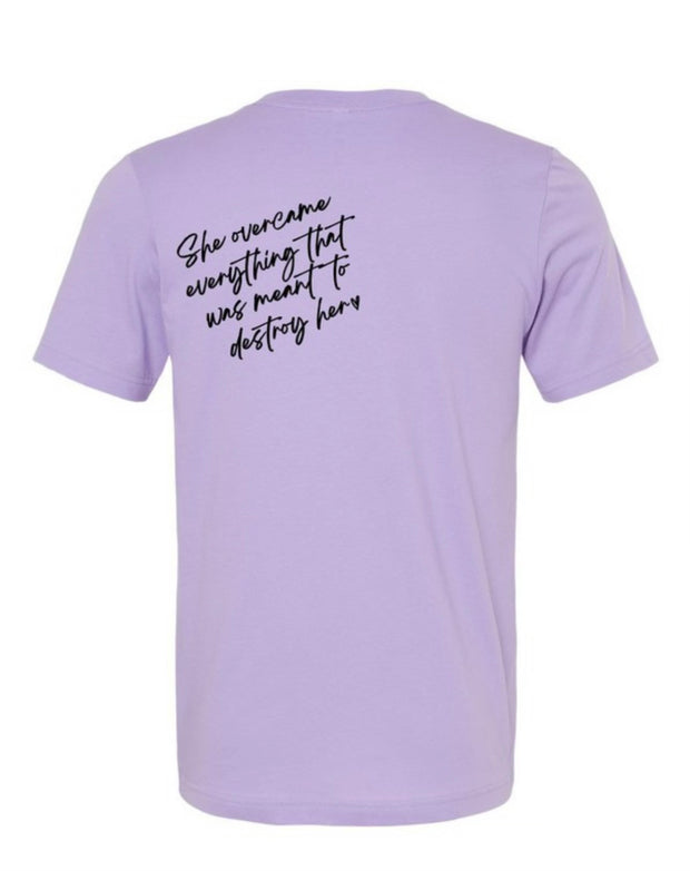 SALE!! 35 GT-G {powHerful} Lavender Graphic Tee PLUS SIZE 3X