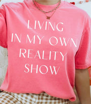 SALE!! 25 GT-W {My Own Reality Show} Hot Pink Graphic Tee PLUS SIZE 1X 2X 3X