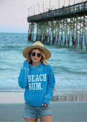 SALE!! 53 GT-E {Beach Bum Ready} Heather Royal Blue Graphic Hoodie PLUS SIZE 3X