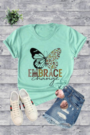 SALE!! 30 GT {Butterfly Embrace} Mint Graphic Tee PLUS SIZE XL 2X