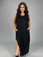 SALE!! LD-Y {Adoration} BLACK Sleeveless Maxi  Dress PLUS SIZE 1X 2X 3X