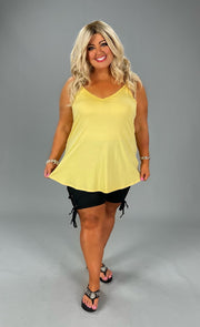 55 SV-I {Aim For Comfort} Dusty Banana Tank PLUS SIZE XL 2X 3X