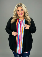 79 OT-C {All For You} BLACK Long Sleeve Cardigan CURVY BRAND!!!  EXTENDED PLUS SIZE 1X 2X 3X 4X 5X 6X (May Size Down 1 Size)