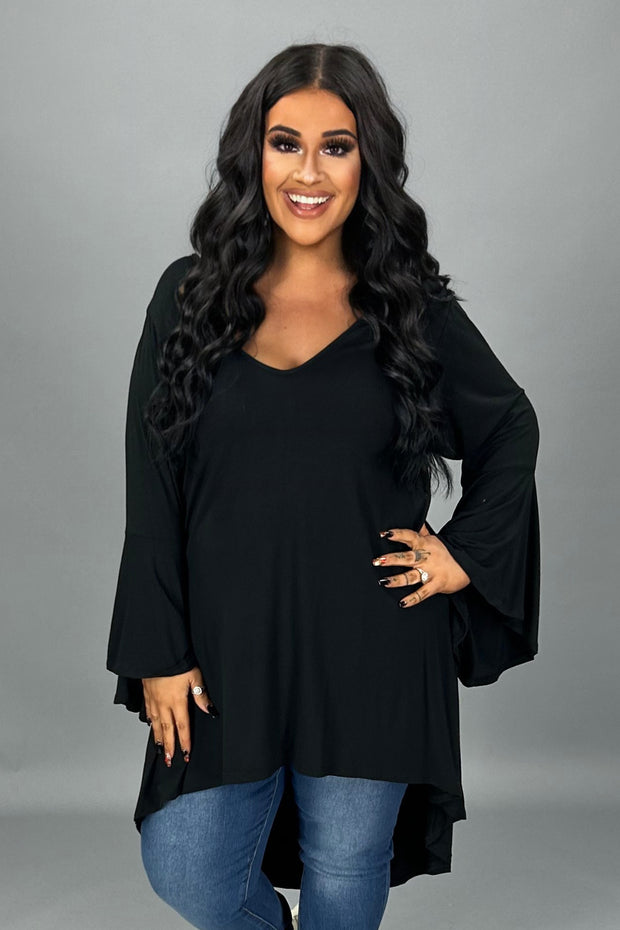 29 SQ {Special Night} Black Hi/Low Tunic PLUS SIZE 1X/2X