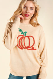 SALE! 20 GT {Pumpkin Swirl} Bone Sweater w/Pumpkin PLUS SIZE 1X 2X 3X