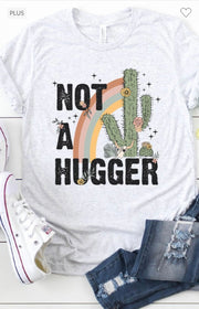 SALE!! 27 GT-K {Not A Hugger} Grey Cactus Print Graphic Tee PLUS SIZE 2X 3X