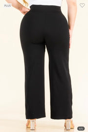 SALE!! BT-Z {Pretty Views}  Black Front Seam Pants CURVY BRAND!!! EXTENDED PLUS SIZE XL 2X 3X 4X 5X 6X (True To Size)