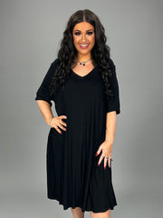 SALE!! 69 SSS-A {Lovely Tonight} Black V-Neck Dress PLUS SIZE 1X 2X 3X