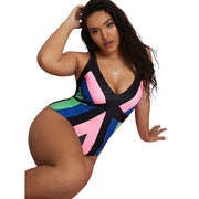 SWIM-R {Surf City} Black Tankini Swimsuit EXTENDED PLUS SIZE 4X