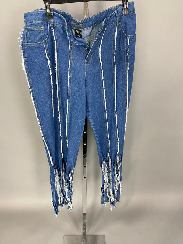 BT_B  {Spoon Jeans} Distressed Cut Leg Jeans