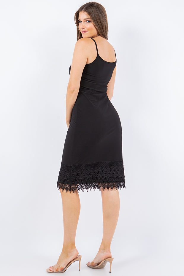 SALE!! LD-Q {Classic Extender} Black Midi Dress Extender PLUS SIZE 1X 2X 3X