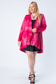 36 OT {See Me Clearly} VOCAL Raspberry Cardigan w/Studs PLUS SIZE XL 2X 3X