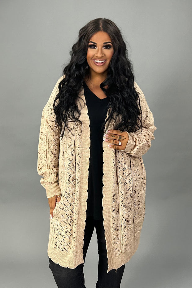 60 OT-A {Fall Festival} UMGEE Stone Knit Cardigan PLUS SIZE XL 1X 2X