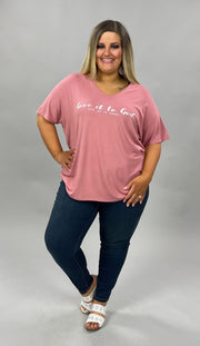 SALE!! 57 GT-B {Give It To God} Cinnamon V-Neck Tee PLUS SIZE 1X 2X 3X