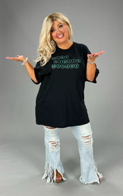 SALE!! 87 GT-T {Diet Starts Monday} Black Graphic Tee PLUS SIZE 1X 2X 3X