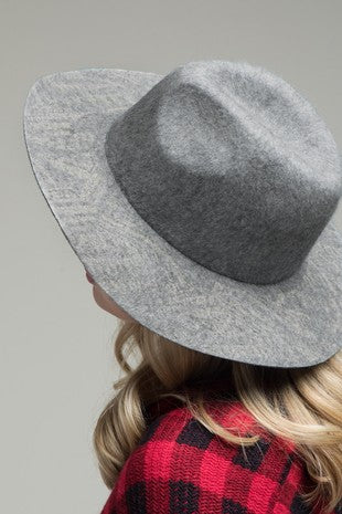 HAT {Feeling My Best} Heather Grey/Olive Detailed Hat