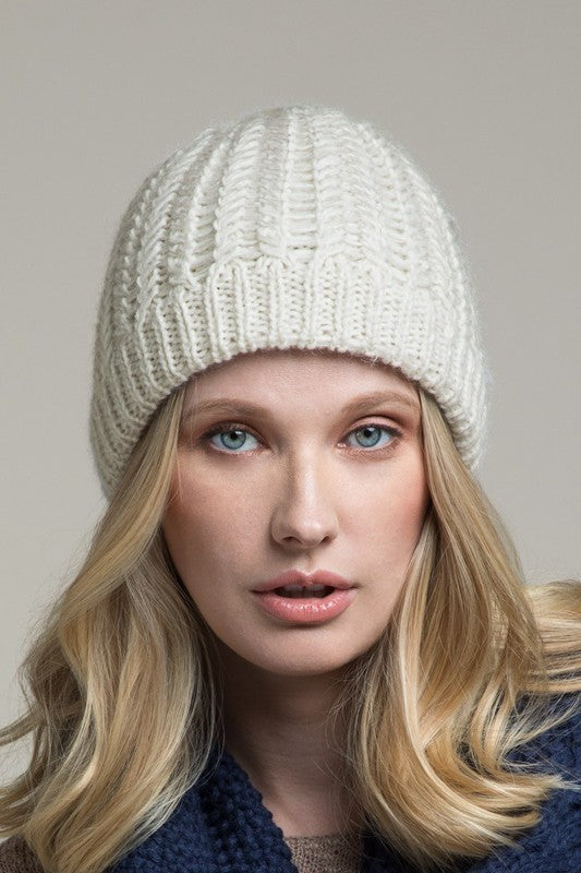 HAT {Autumn Activities} Ivory Knit Beanie