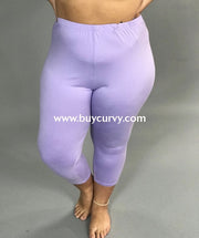 LEG-L {Simplifying Life} Lavender Buttersoft Capri Leggings EXTENDED PLUS SIZE 3X/5X